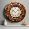 12" Coconut Craft Antique Wooden Wall Clock for Home