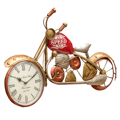Indian Bike Iron Wall Clock for Home & Office - D'DASS Store