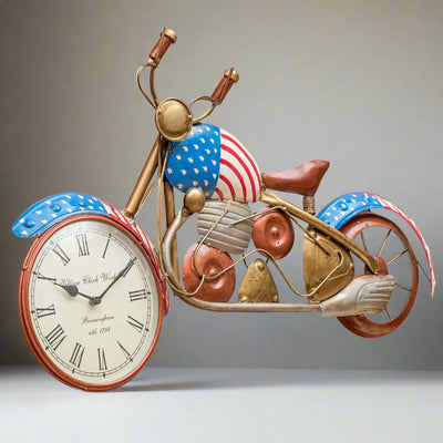 Indian Bike Iron Wall Clock for Home & Office - D'DASS Store