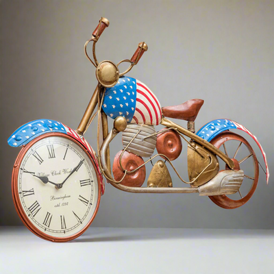 Indian Bike Iron Wall Clock for Home & Office - D'DASS Store