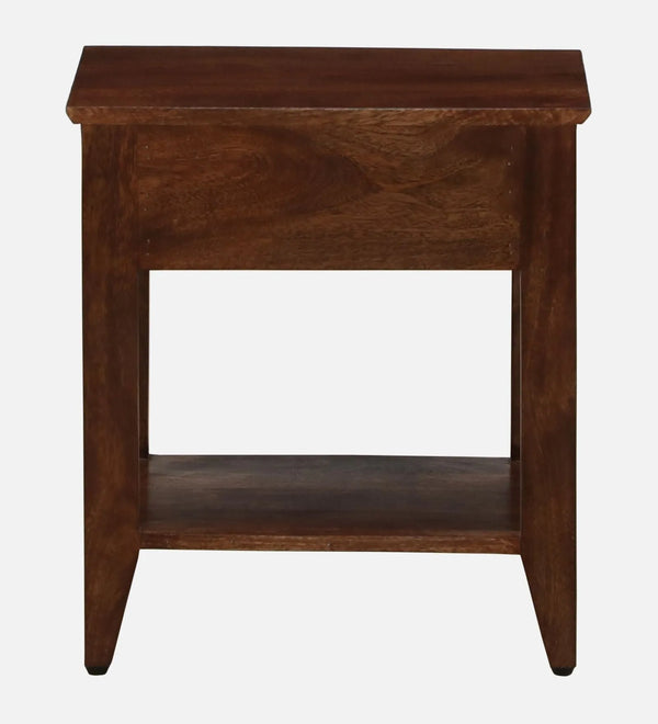 GlassHaven End Table In Tubbaq Finish With Drawer - D'DASS Store