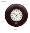 12" Decorative Ethnic Antique Wooden Wall Clock for Home | Ganesh Chaturthi Gift - D'DASS Store