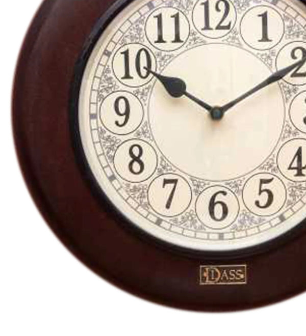 12" Decorative Ethnic Antique Wooden Wall Clock for Home | Wedding Gift - D'DASS Store