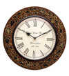 12" Decorative Handpainted Antique Wooden Wall Clock for Home | Office Inauguration Gift