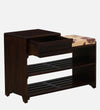 Heritage EntryLine Sheesham Wood Shoe Rack In Scratch Resistant Walnut Finish - D'DASS Store