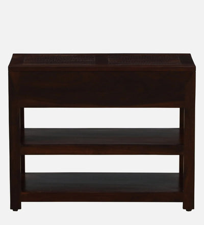 Threshold Teak Series Sheesham Wood Shoe Rack In Scratch Resistant Walnut Finish - D'DASS Store