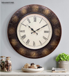 18" Decorative Ethnic Antique Brass Wall Clock for Home | Office ceremony gift