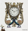 18" Decorative Ethnic Peacock Painted Wall Clock for Home | House Warming Gift