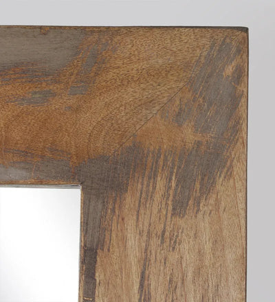 1940 Frenchman Dark Wood Carved Mirror f