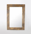 1940 Frenchman Dark Wood Carved Mirror x