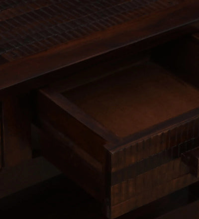 Threshold Teak Series Sheesham Wood Shoe Rack In Scratch Resistant Walnut Finish - D'DASS Store