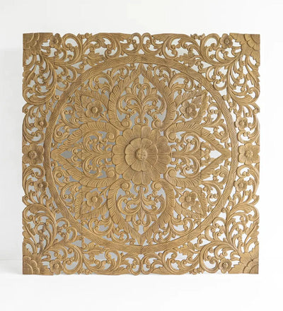 Bali Dreamscape King Size Handcrafted Carved Headboard with Frame - D'DASS Store