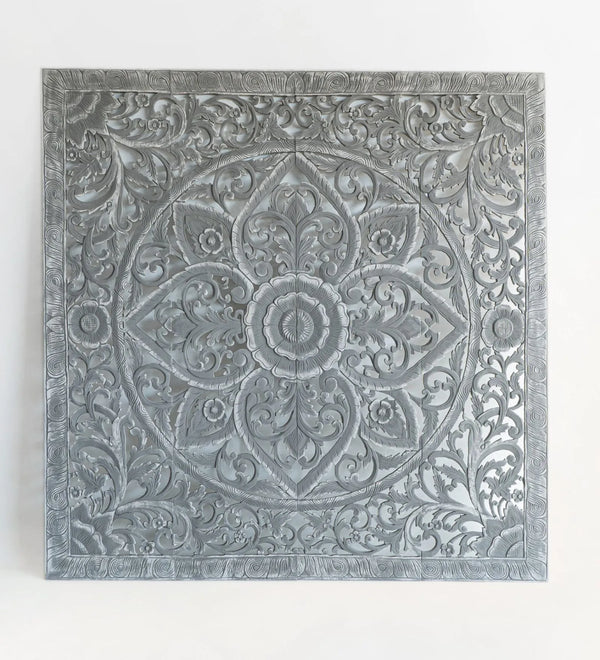 Rustic Mist Grey Headboard with Frame - D'DASS Store