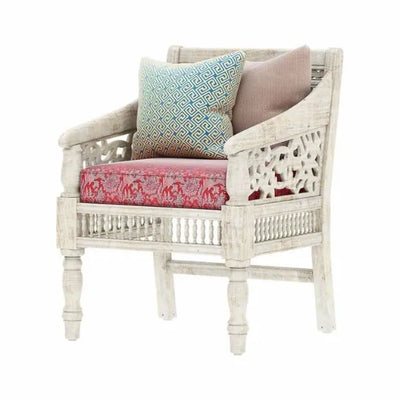 Victoria Solid wood Handcarved Sofa Chair for Living Room - D'DASS Store