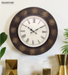 18" Decorative Ethnic Antique Brass Wall Clock for Home | Anniversary gift