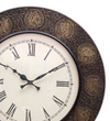 18" Decorative Ethnic Antique Brass Wall Clock for Home | Anniversary gift