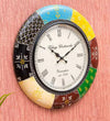 18" Decorative Ethnic Antique Wooden Wall Clock for Home | Office ceremony gift - D'DASS Store