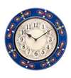 12" Decorative Ethnic Floral Painted Wall Clock for Home | House Warming Gift