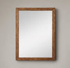 24 Inch English Copper Finish MDF wood Rectangular Wall Mirror