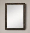 24 inch British Rectangular Golden Finish MDF Wood Wall Mirror