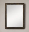 24 inch British Rectangular Golden Finish MDF Wood Wall Mirror