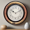 12" Vintage Designed Copper Wall Clock for Home