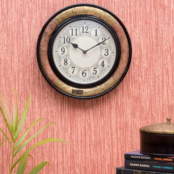 12" Vintage Designed Copper Wall Clock for Home - D'DASS Store
