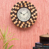 12" Antique Wooden Wall Clock for Home