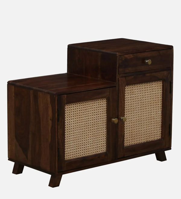 EdgeBench Collection Sheesham Wood Shoe Rack In Provincial Teak Finish - D'DASS Store