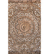 Heritage Haven Wall Mounted Lotus Carved Headboard with Frame - D'DASS Store