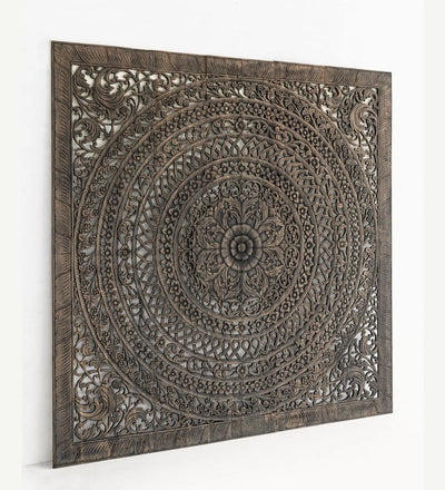 Royal Medina Carved Headboard with Frame - D'DASS Store