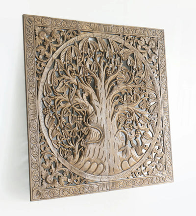 Mystic Rustic Brown Tree of Life with Frame - D'DASS Store
