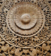 Rajputana Carvings Large Hand Carved Wooden Wall Panel with Frame - D'DASS Store