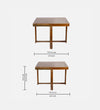 Kanso Minimal 4 Seater Print Table Set And With Teak