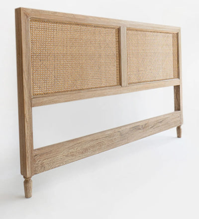 Amber Rattan Weaved King Size Headboard with Frame - D'DASS Store