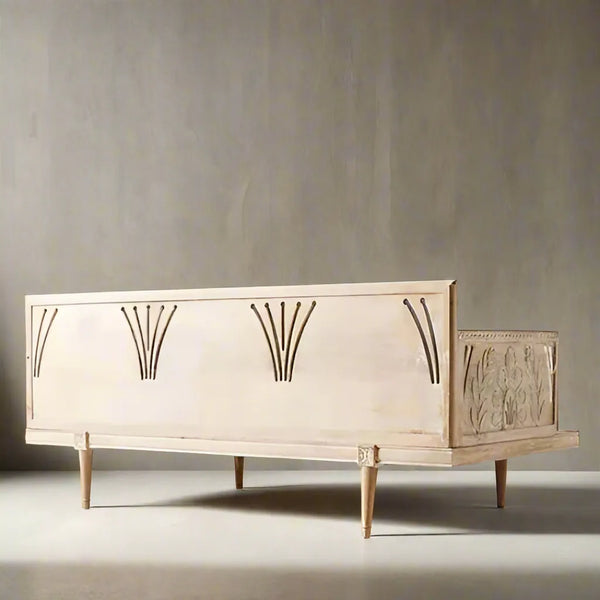 Dunes Solid wood Handcarved Sofa Chair for Living Room - D'DASS Store