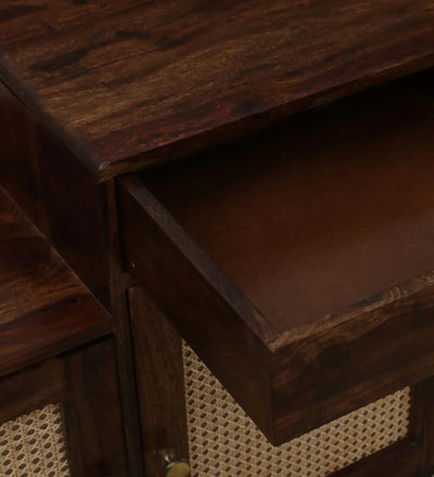 EdgeBench Collection Sheesham Wood Shoe Rack In Provincial Teak Finish - D'DASS Store