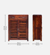 Doorstep Charm Collection Sheesham Wood Shoe Cabinet In Scratch Resistant Honey Oak Finish - D'DASS Store