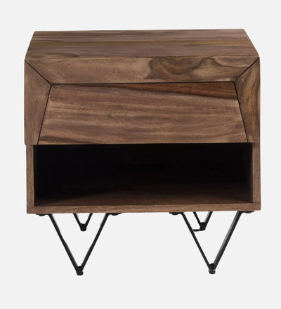 Sapphire Bedside Table in Natural Finish with Drawer - D'DASS Store