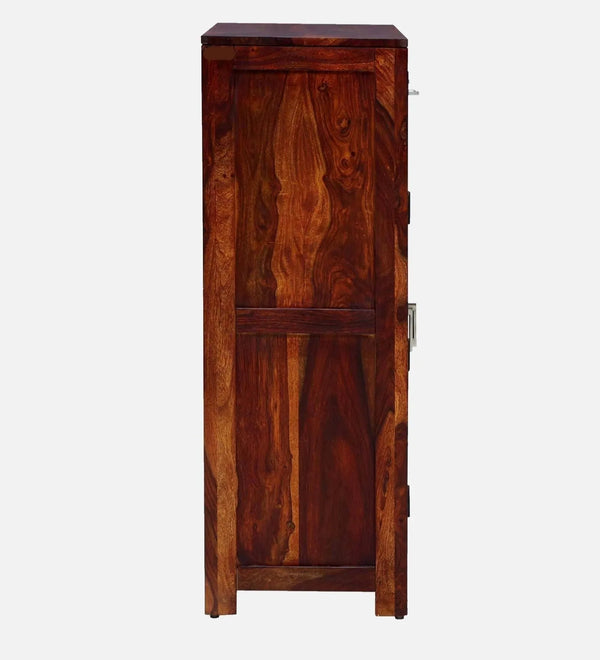 Doorstep Charm Collection Sheesham Wood Shoe Cabinet In Scratch Resistant Honey Oak Finish - D'DASS Store
