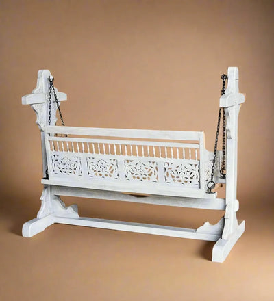 Snowman Solid wood Handcarved Swing Sofa for Living Room | House Swings for Living Room - D'DASS Store