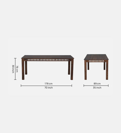 Teakwood Haven Wood 8 Seater Dining Set 