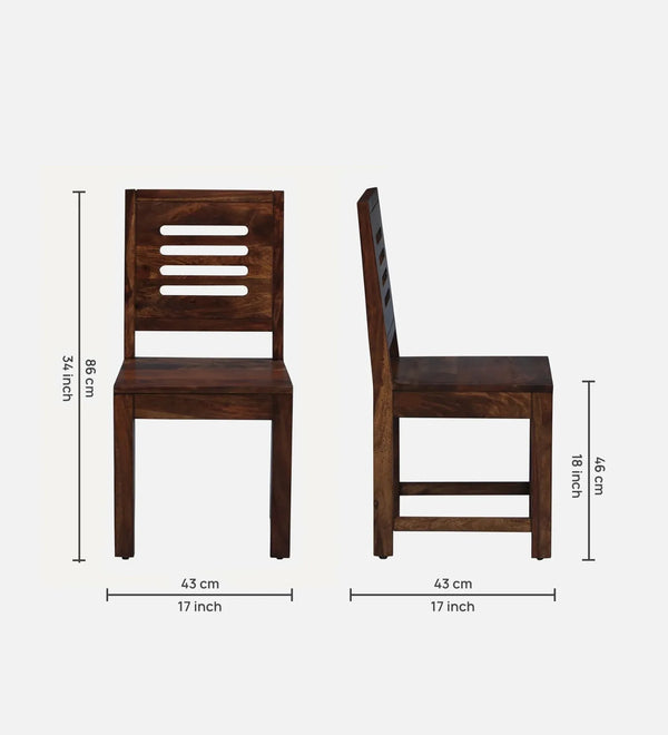 SleekTeak Wooden 4 Seater Dining Set - D'DASS Store