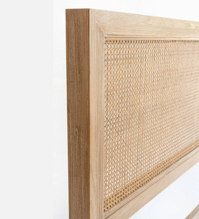 Amber Rattan Weaved King Size Headboard with Frame - D'DASS Store