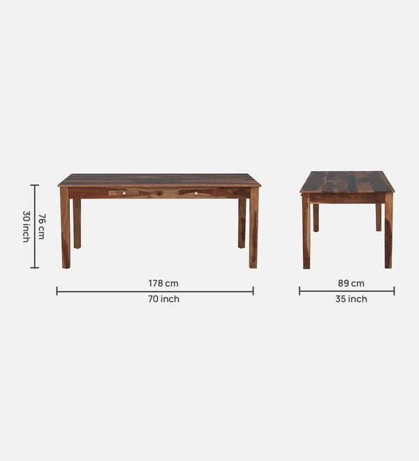ForestEdge In Rustic Teak Finish 8 Seater Dining Set - D'DASS Store
