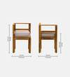 Elysian Teak Dining Wood 4 Seater Dining Set