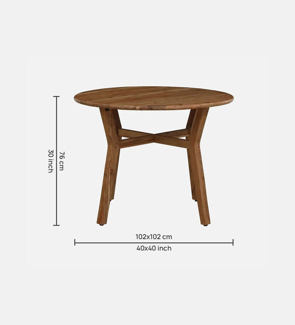 UrbanNest Bistro Wood 4 Seater In Natural Finish Dining Set - D'DASS Store