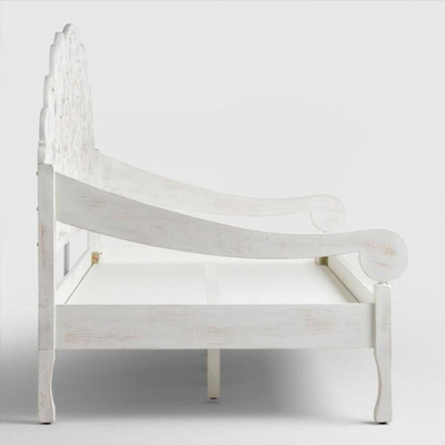White Crown Solid wood Handcarved Sofa for Living Room - D'DASS Store