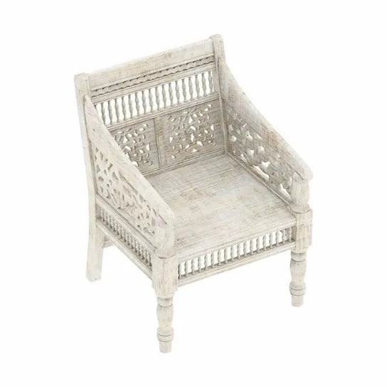 Victoria Solid wood Handcarved Sofa Chair for Living Room - D'DASS Store