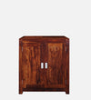 Royal StepSeat Sheesham Wood Shoe Cabinet in Scratch Resistant Honey Oak Finish - D'DASS Store